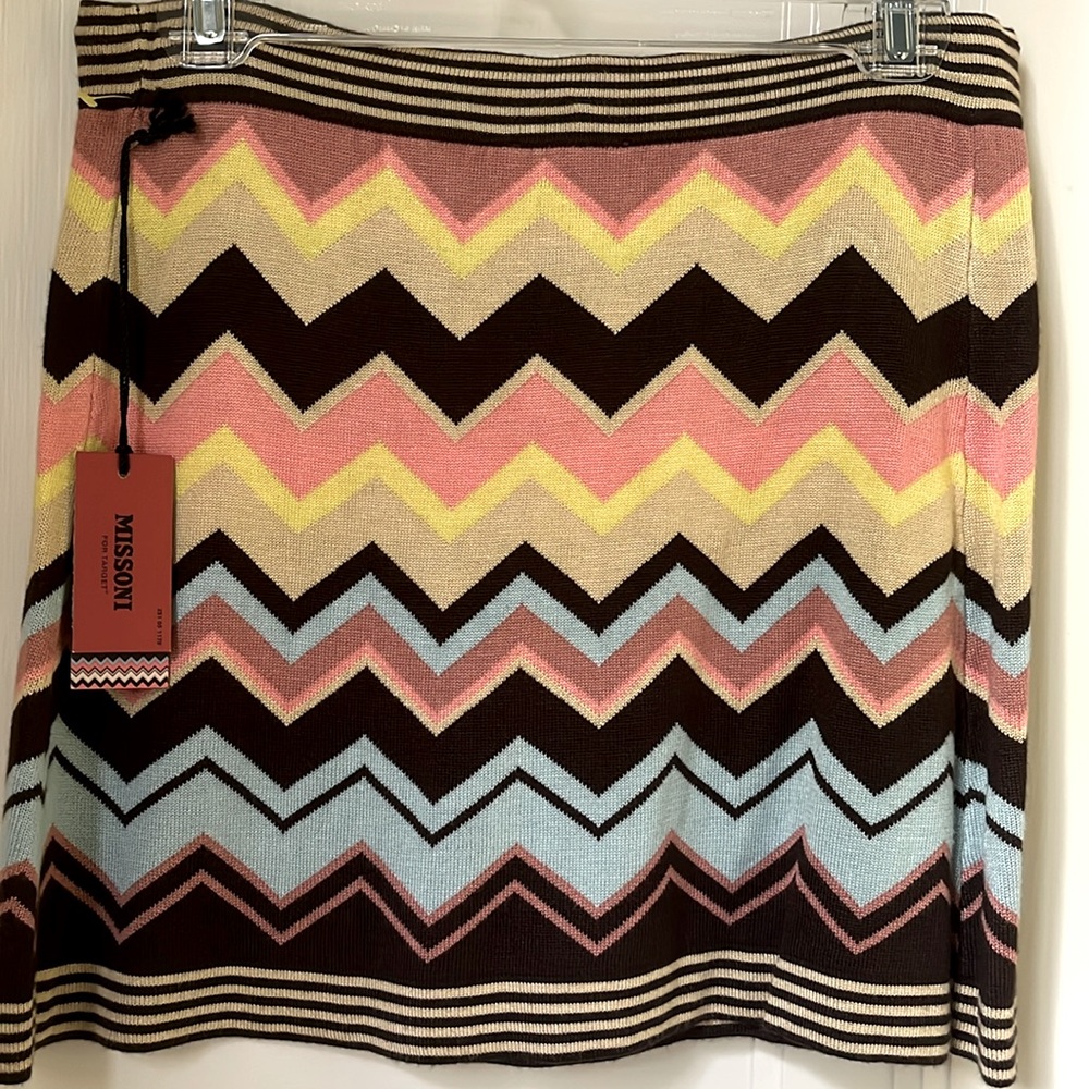 Missoni Mini Sweater Skirt Chevron Knit Pencil Skirt Size XS Target Collab NWT - Picture 8 of 8